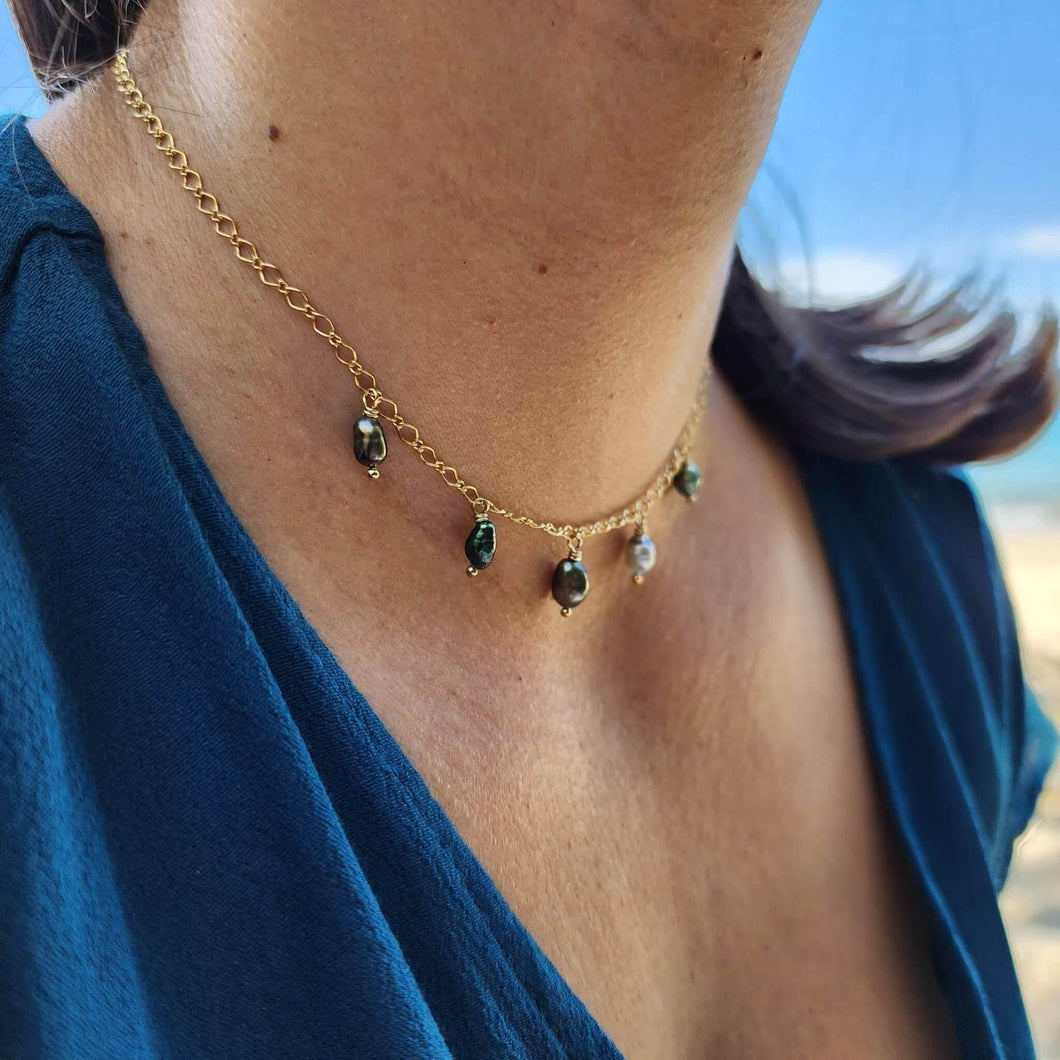 CONTACT US TO RECREATE THIS SOLD OUT STYLE Keshi Pearl Necklace in 14k Gold Fill - FJD$ - Adorn Pacific - All Products
