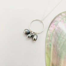 Load image into Gallery viewer, READY TO SHIP Keshi Pearl Necklace with Circle Detail in 925 Sterling Silver - FJD$ - Adorn Pacific - All Products
