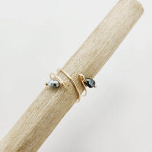 Load image into Gallery viewer, READY TO SHIP - Keshi Pearl Twist Layer Ring - 14k Gold Fill FJD$ - Adorn Pacific - Rings
