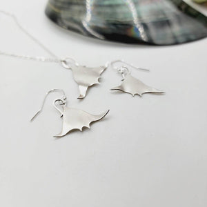 MADE TO ORDER Manta Earrings & Necklace Set in 925 Sterling Silver - FJD$ - Adorn Pacific - All Products