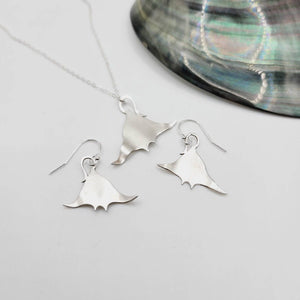 MADE TO ORDER Manta Earrings & Necklace Set in 925 Sterling Silver - FJD$ - Adorn Pacific - All Products