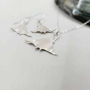 MADE TO ORDER Manta Earrings & Necklace Set in 925 Sterling Silver - FJD$ - Adorn Pacific - All Products