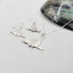 MADE TO ORDER Manta Earrings & Necklace Set in 925 Sterling Silver - FJD$ - Adorn Pacific - All Products