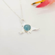 Load image into Gallery viewer, CONTACT US TO RECREATE THIS SOLD OUT STYLE Manta Gemstone Necklace in 925 Sterling Silver &amp; Aquamarine - FJD$ - Adorn Pacific - All Products
