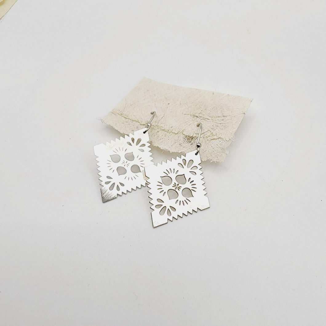 MADE TO ORDER Diamond Masi Earrings Large - 925 Sterling Silver FJD$ - Adorn Pacific - Earrings