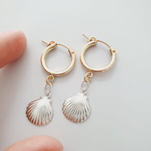 Load image into Gallery viewer, CONTACT US TO RECREATE THIS SOLD OUT STYLE Mermaid Huggie Earrings - 925 Sterling Silver &amp; 14k Gold Fill FJD$ - Adorn Pacific - All Products
