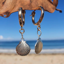 Load image into Gallery viewer, CONTACT US TO RECREATE THIS SOLD OUT STYLE Mermaid Huggie Earrings - 925 Sterling Silver &amp; 14k Gold Fill FJD$ - Adorn Pacific - All Products
