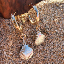 Load image into Gallery viewer, CONTACT US TO RECREATE THIS SOLD OUT STYLE Mermaid Huggie Earrings - 925 Sterling Silver &amp; 14k Gold Fill FJD$ - Adorn Pacific - All Products
