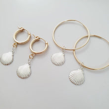 Load image into Gallery viewer, CONTACT US TO RECREATE THIS SOLD OUT STYLE Mermaid Huggie Earrings - 925 Sterling Silver &amp; 14k Gold Fill FJD$ - Adorn Pacific - All Products
