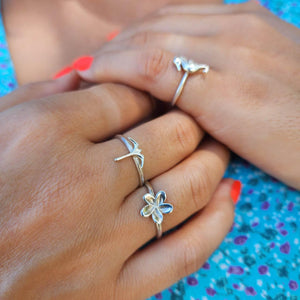 READY TO SHIP Mini Seahorse Charm Ring - 925 Sterling Silver FJD$ - Adorn Pacific - All Products