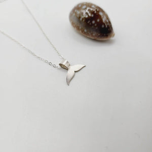 READY TO SHIP Mini Whale's Tail Necklace - 925 Sterling Silver FJD$ - Adorn Pacific - All Products