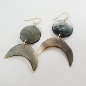 CONTACT US TO RECREATE THIS SOLD OUT STYLE Mother of Pearl Fish Tail Earrings - 14k Gold Fill FJD$ - Adorn Pacific - Earrings