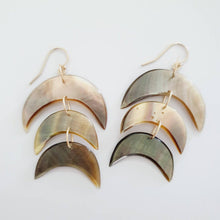 Load image into Gallery viewer, READY TO SHIP Mother of Pearl Fishtail Earrings - 14k Gold Fill FJD$ - Adorn Pacific - Earrings

