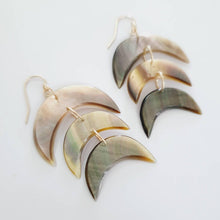 Load image into Gallery viewer, READY TO SHIP Mother of Pearl Fishtail Earrings - 14k Gold Fill FJD$ - Adorn Pacific - Earrings
