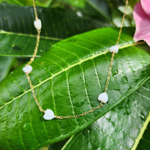 Load image into Gallery viewer, READY TO SHIP Mother of Pearl Heart Charm Necklace - 14k Gold Fill FJD$ - Adorn Pacific - Necklaces
