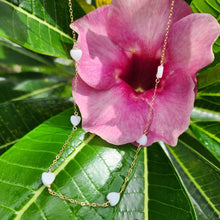 Load image into Gallery viewer, READY TO SHIP Mother of Pearl Heart Charm Necklace - 14k Gold Fill FJD$ - Adorn Pacific - Necklaces
