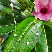 Load image into Gallery viewer, READY TO SHIP Mother of Pearl Heart Charm Necklace - 14k Gold Fill FJD$ - Adorn Pacific - Necklaces
