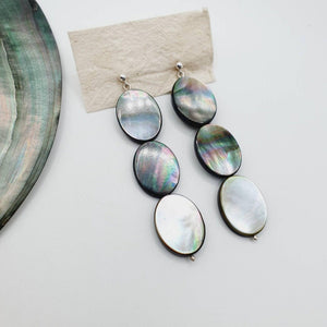 CONTACT US TO RECREATE THIS SOLD OUT STYLE Mother of Pearl Stud Earrings - 925 Sterling Silver FJD$ - Adorn Pacific - Earrings