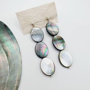 CONTACT US TO RECREATE THIS SOLD OUT STYLE Mother of Pearl Stud Earrings - 925 Sterling Silver FJD$ - Adorn Pacific - Earrings