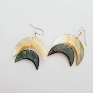 CONTACT US TO RECREATE THIS SOLD OUT STYLE Mother of Pearl Tribal Earrings - 14k Gold Fill FJD$ - Adorn Pacific - Earrings