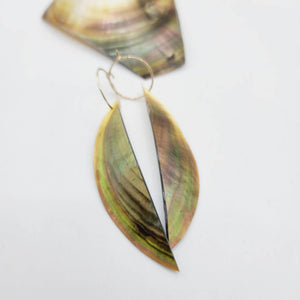 CONTACT US TO RECREATE THIS SOLD OUT STYLE Organic Shape Mother Of Pearl Earrings - 14k Gold Fill FJD$ - Adorn Pacific - Earrings