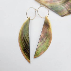 CONTACT US TO RECREATE THIS SOLD OUT STYLE Organic Shape Mother Of Pearl Earrings - 14k Gold Fill FJD$ - Adorn Pacific - Earrings