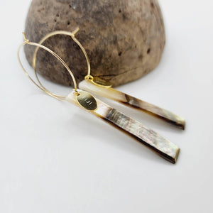 CONTACT US TO RECREATE THIS SOLD OUT STYLE Oyster Shell Hoop Earrings - 14k Gold Filled FJD$ - Adorn Pacific - All Products