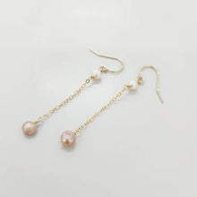 Load image into Gallery viewer, READY TO SHIP - Pearl Drop Earrings - 14k Gold Fill FJD$ - Adorn Pacific - Earrings
