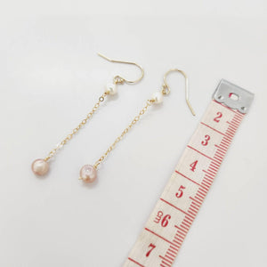 READY TO SHIP - Pearl Drop Earrings - 14k Gold Fill FJD$ - Adorn Pacific - Earrings