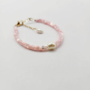 READY TO SHIP Polymer Bead & Freshwater Pearl Bracelet - 14k Gold Fill FJD$ - Adorn Pacific - Earrings