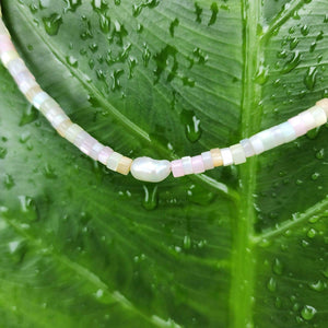 READY TO SHIP Polymer Bead & Freshwater Pearl Choker Necklace - 925 Sterling Silver FJD$ - Adorn Pacific - Earrings