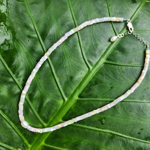 READY TO SHIP Polymer Bead & Freshwater Pearl Choker Necklace - 925 Sterling Silver FJD$ - Adorn Pacific - Earrings