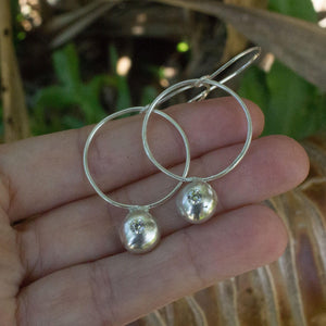 READY TO SHIP - Recycled Sterling Flush Set Earrings - 925 Sterling Silver FJD$ - Adorn Pacific - Earrings