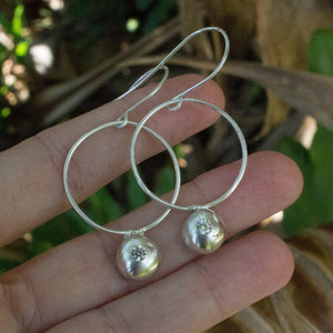 READY TO SHIP - Recycled Sterling Flush Set Earrings - 925 Sterling Silver FJD$ - Adorn Pacific - Earrings