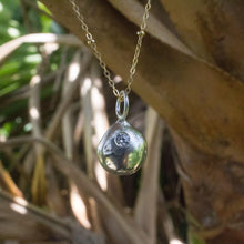 Load image into Gallery viewer, READY TO SHIP - Recycled Sterling Flush Set Necklace - 925 Sterling Silver &amp; 14k Gold Fill Chain FJD$ - Adorn Pacific - Necklaces
