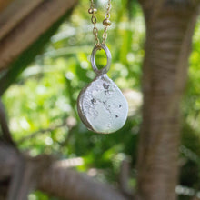 Load image into Gallery viewer, READY TO SHIP - Recycled Sterling Flush Set Necklace - 925 Sterling Silver &amp; 14k Gold Fill Chain FJD$ - Adorn Pacific - Necklaces
