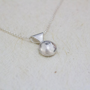 READY TO SHIP - Recycled Sterling Flush Set Necklace - 925 Sterling Silver FJD$ - Adorn Pacific - Necklaces