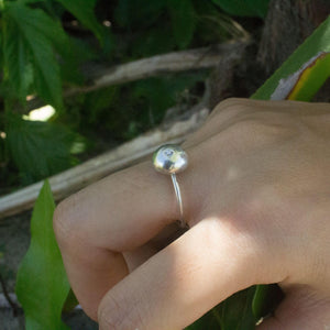 READY TO SHIP - Recycled Sterling Flush Set Ring - 925 Sterling Silver FJD$ - Adorn Pacific - Rings