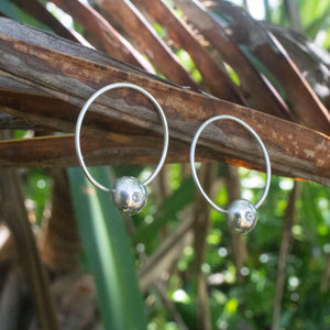 READY TO SHIP - Recycled Sterling Flush Set Stud Earrings - 925 Sterling Silver FJD$ - Adorn Pacific - Earrings