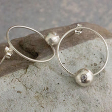 Load image into Gallery viewer, READY TO SHIP - Recycled Sterling Flush Set Stud Earrings - 925 Sterling Silver FJD$ - Adorn Pacific - Earrings
