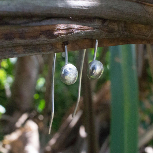 READY TO SHIP - Recycled Sterling Silver Drop Earrings - 925 Sterling Silver FJD$ - Adorn Pacific - Earrings