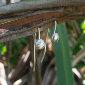 READY TO SHIP - Recycled Sterling Silver Drop Earrings - 925 Sterling Silver FJD$ - Adorn Pacific - Earrings