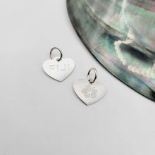 Load image into Gallery viewer, READY TO SHIP Reversible Engraved FIJI &amp; Hibiscus Flower Charm - 925 Sterling Silver FJD$ - Adorn Pacific - Charms &amp; Pendants
