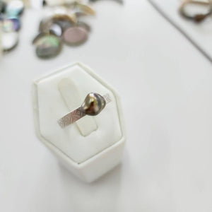 CONTACT US TO RECREATE THIS SOLD OUT STYLE Senikau Fiji Keshi Pearl Ring - 925 Sterling Silver FJD$ - Adorn Pacific - Rings