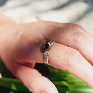 CONTACT US TO RECREATE THIS SOLD OUT STYLE Senikau Fiji Keshi Pearl Ring - 925 Sterling Silver FJD$ - Adorn Pacific - Rings