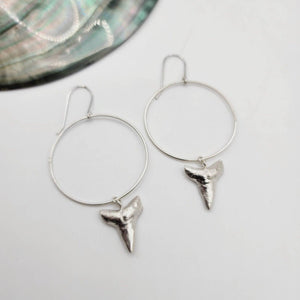 MADE TO ORDER - Shark Tooth Earrings - 925 Sterling Silver FJD$ - Adorn Pacific - All Products