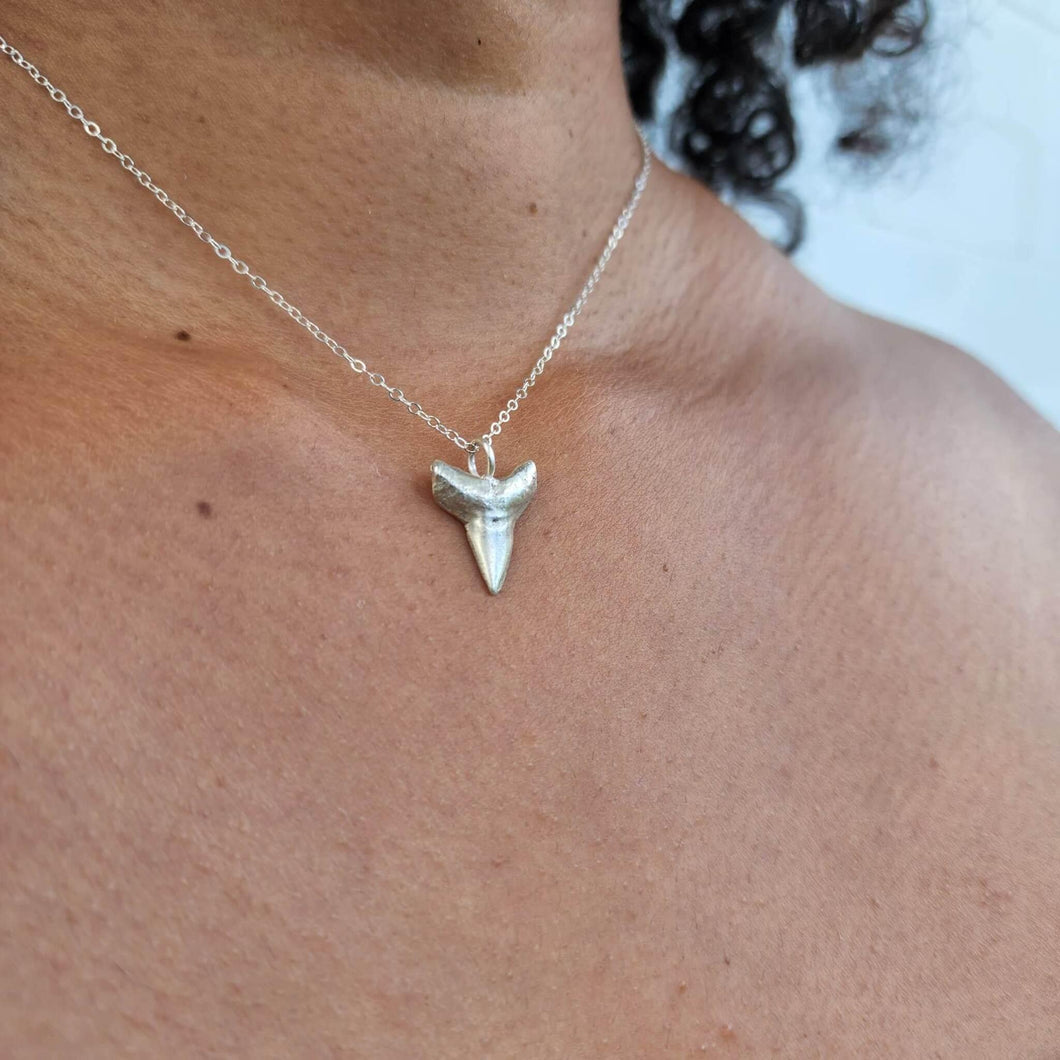 READY TO SHIP - Shark Tooth Necklace - 925 Sterling Silver FJD$ - Adorn Pacific - Necklaces