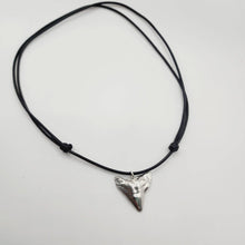 Load image into Gallery viewer, READY TO SHIP - Shark Tooth Necklace - Black Wax Cord FJD$ - Adorn Pacific - Necklaces
