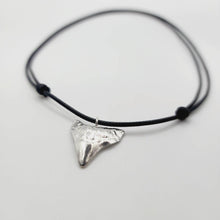 Load image into Gallery viewer, READY TO SHIP - Shark Tooth Necklace - Black Wax Cord FJD$ - Adorn Pacific - Necklaces
