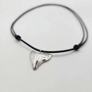 READY TO SHIP - Shark Tooth Necklace - Black Wax Cord FJD$ - Adorn Pacific - Necklaces